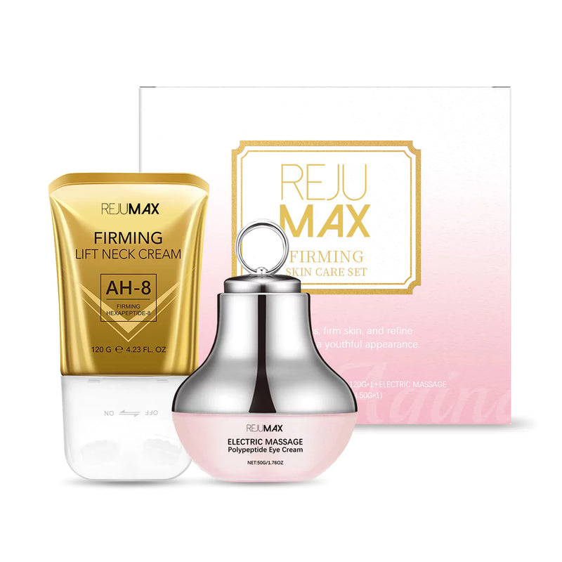 RejuMax - Combo Rejuvenescedor Para Pescoço e Olhos Que Firma e Suaviza Linhas Devolvendo Juventude à Pele