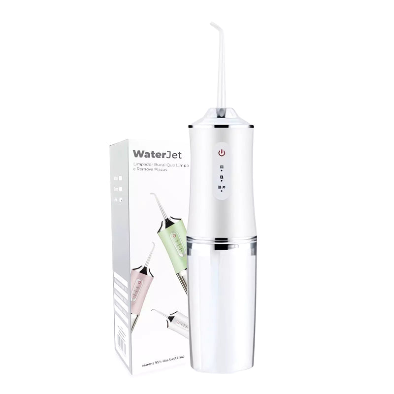 WaterJet - Limpador Bucal Que Limpa e Remove Placas Dos Dentes Através De Água Pressurizada