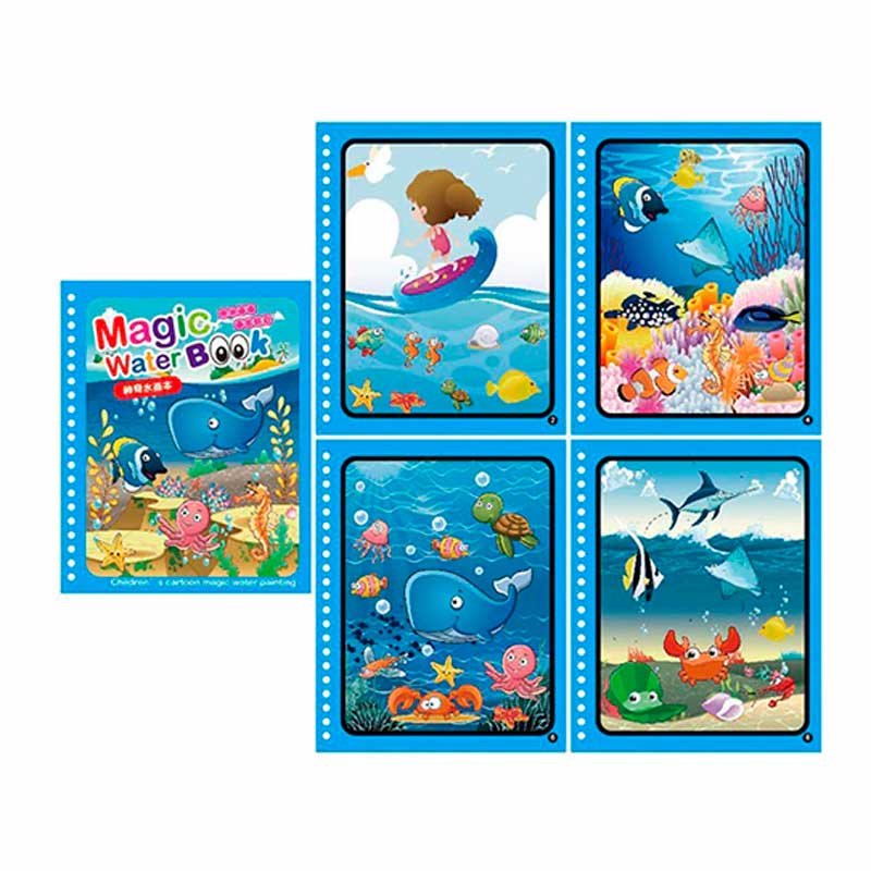 Livro De Colorir Com Água Mágico