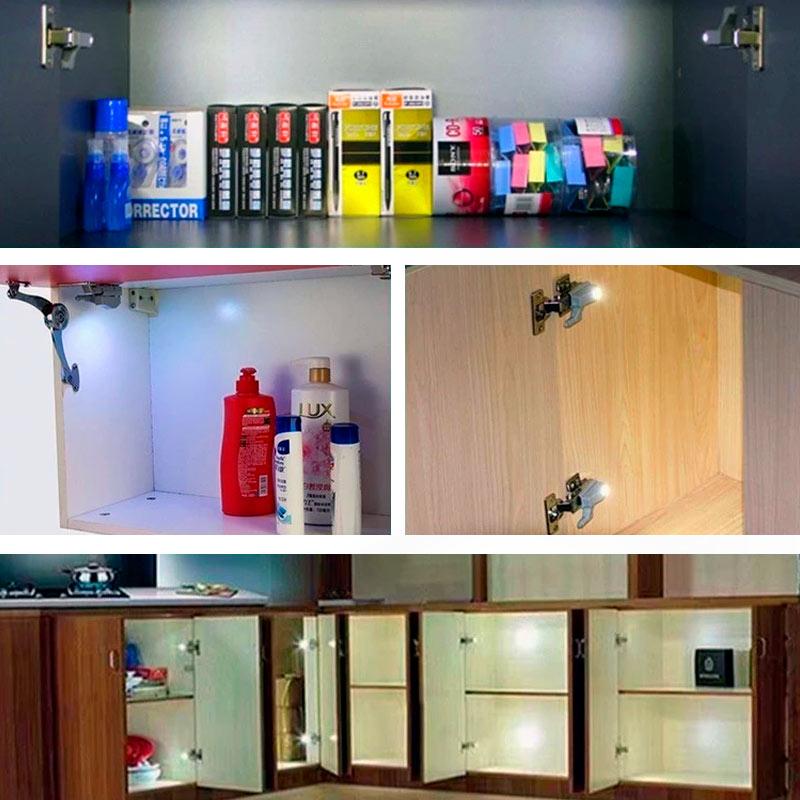 Luz De Led Com Sensor Para Dobradiça De Armário