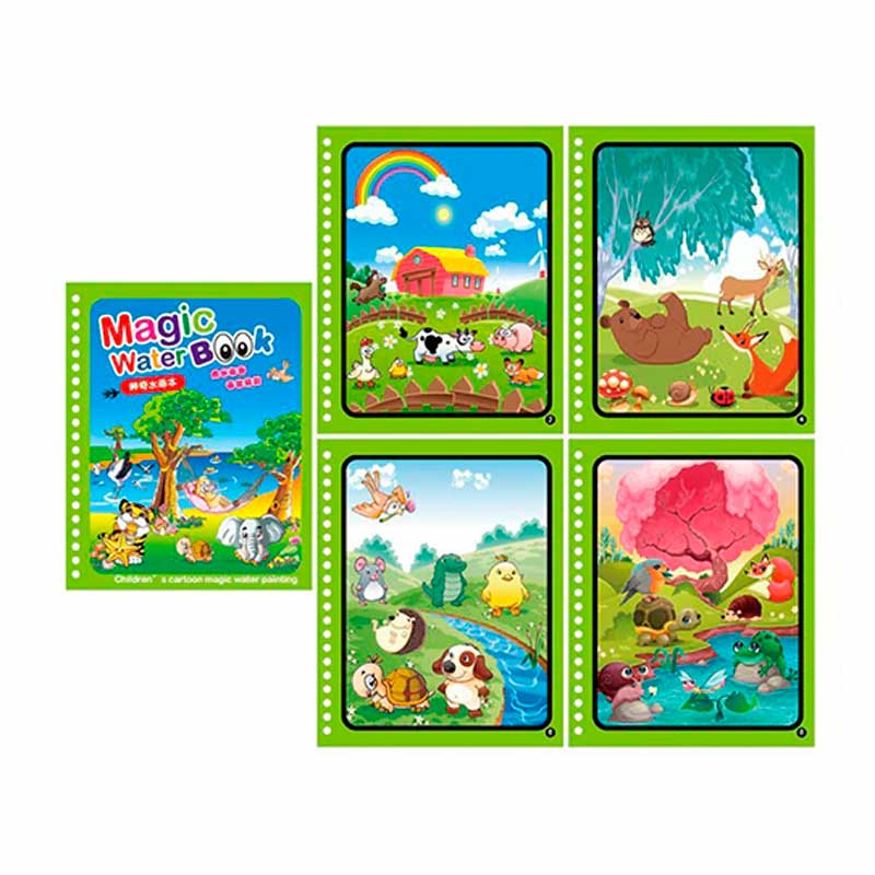 Livro De Colorir Com Água Mágico