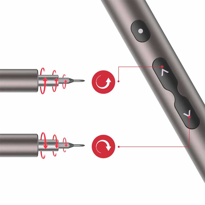 Screwdriver Pro© - Parafusadeira Ultra Compacta, Recarregável e Magnética Com 24 Chaves