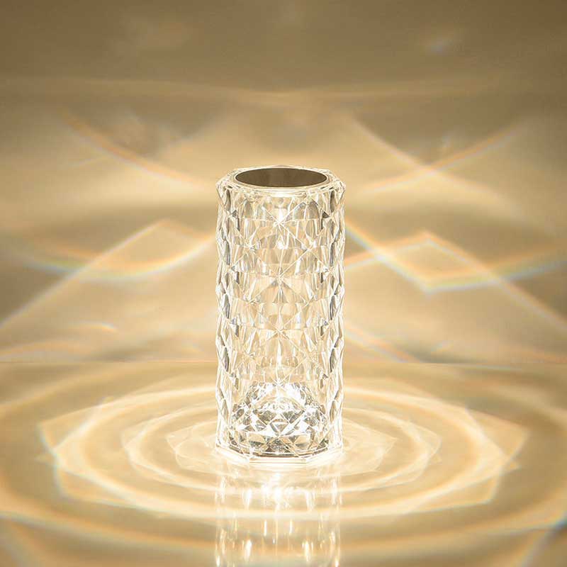 Luxuosa Luminária Com Projeção 3D De Rosa Touch