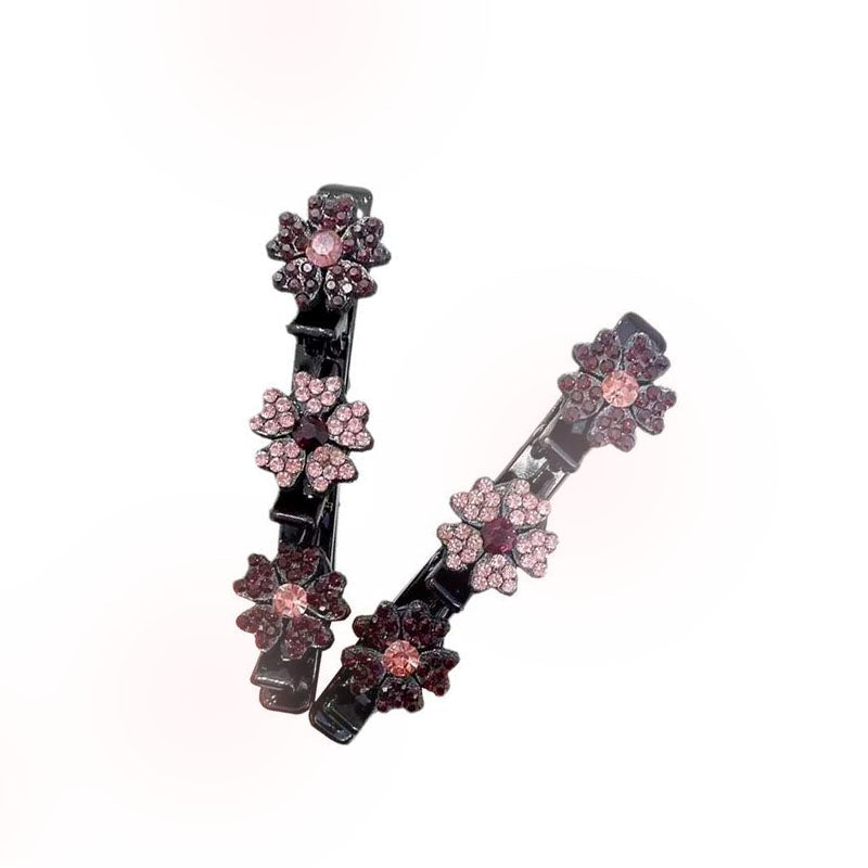 Presilha De Cabelo Cristais Florais