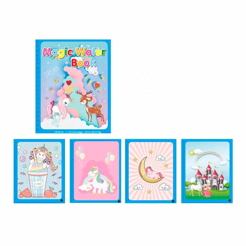 Livro De Colorir Com Água Mágico