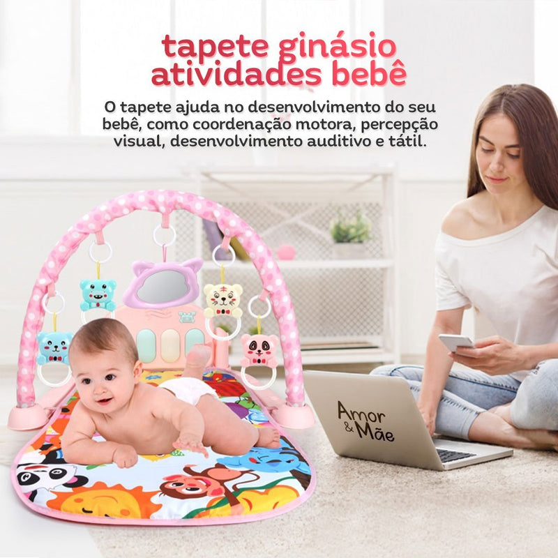 Tapete Interativo Bebê Com Piano / Tapete De Atividades Musicais